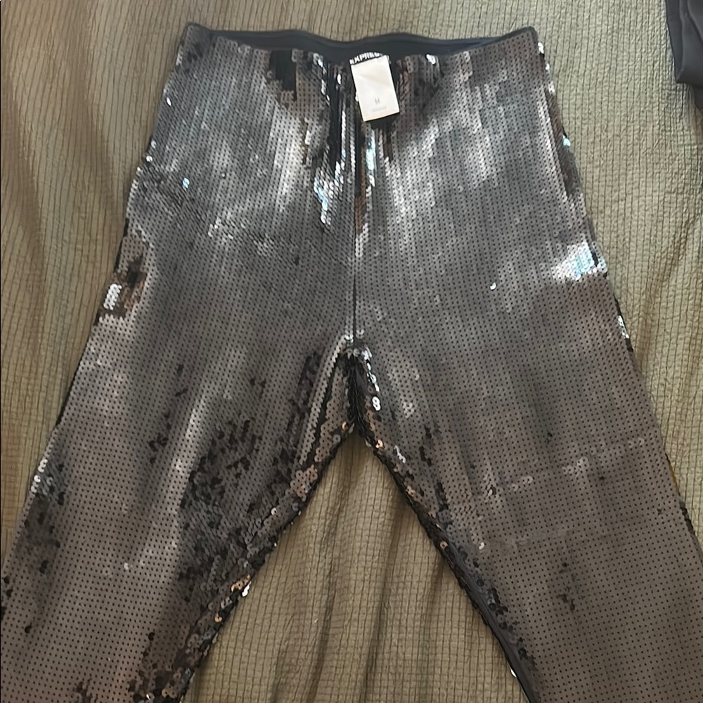 Express Black Sequin Pants